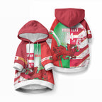 Japan and Wales Rugby Custom Pet Hoodie Brave Blossoms Welsh Dragon Together