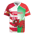 Japan and Wales Rugby Custom Rugby Jersey Brave Blossoms Welsh Dragon Together