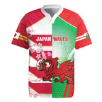 Japan and Wales Rugby Custom Rugby Jersey Brave Blossoms Welsh Dragon Together