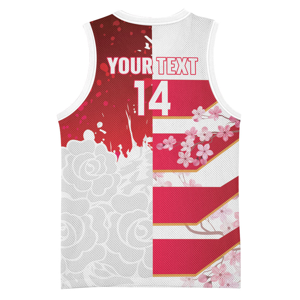 Japan and England Rugby Custom Basketball Jersey Brave Blossoms Red Roses Together