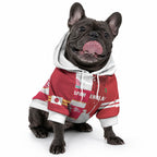 Japan and England Rugby Custom Pet Hoodie Brave Blossoms Red Roses Together