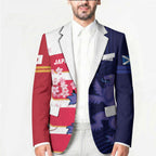 Japan and Scotland Rugby Custom Blazer Brave Blossoms Scottish Thistle Together