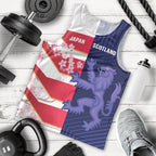 Japan and Scotland Rugby Custom Men Tank Top Brave Blossoms Scottish Thistle Together