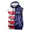 Japan and Scotland Rugby Custom Sleeveless Hoodie Brave Blossoms Scottish Thistle Together