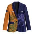 Australia and Scotland Rugby Custom Blazer Wallabies Scottish Thistle Together