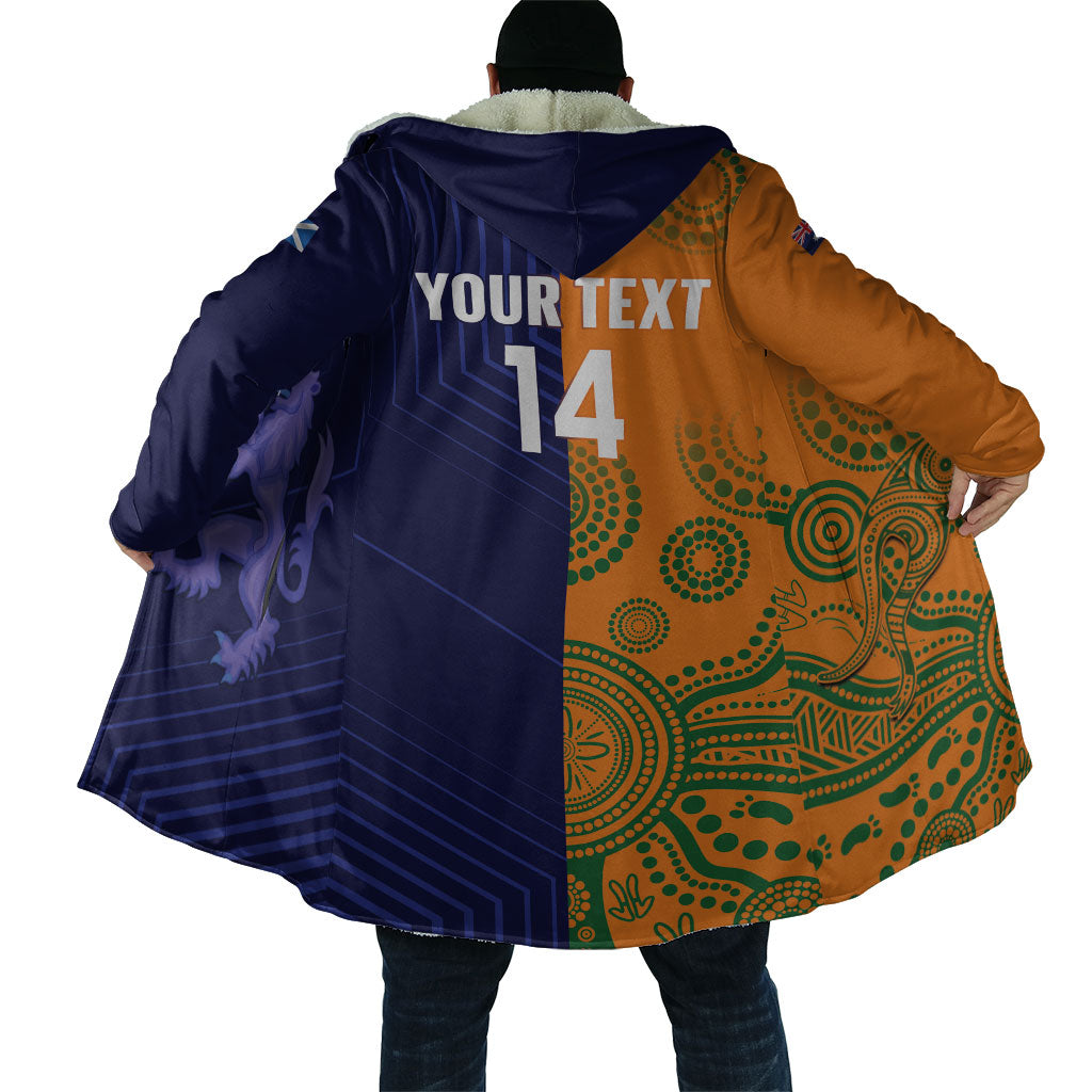 Australia and Scotland Rugby Custom Cloak Wallabies Scottish Thistle Together