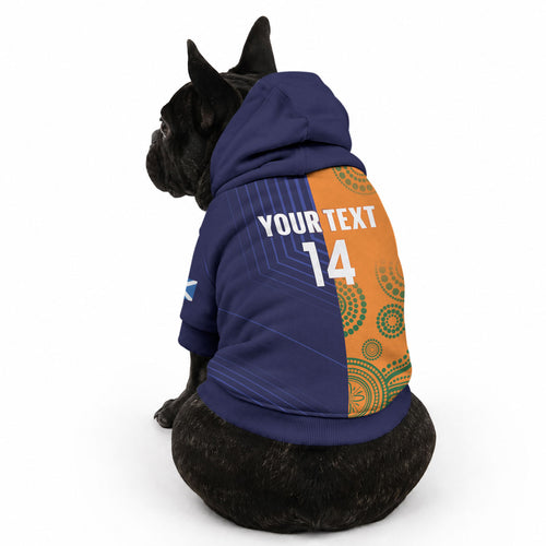 Australia and Scotland Rugby Custom Pet Hoodie Wallabies Scottish Thistle Together