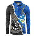 Custom Magpies Football And Eels Rugby Button Sweatshirt Dynamic Style