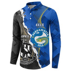 Custom Magpies Football And Eels Rugby Button Sweatshirt Dynamic Style