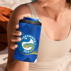 Custom Magpies Football And Eels Rugby 4 in 1 Can Cooler Tumbler Dynamic Style
