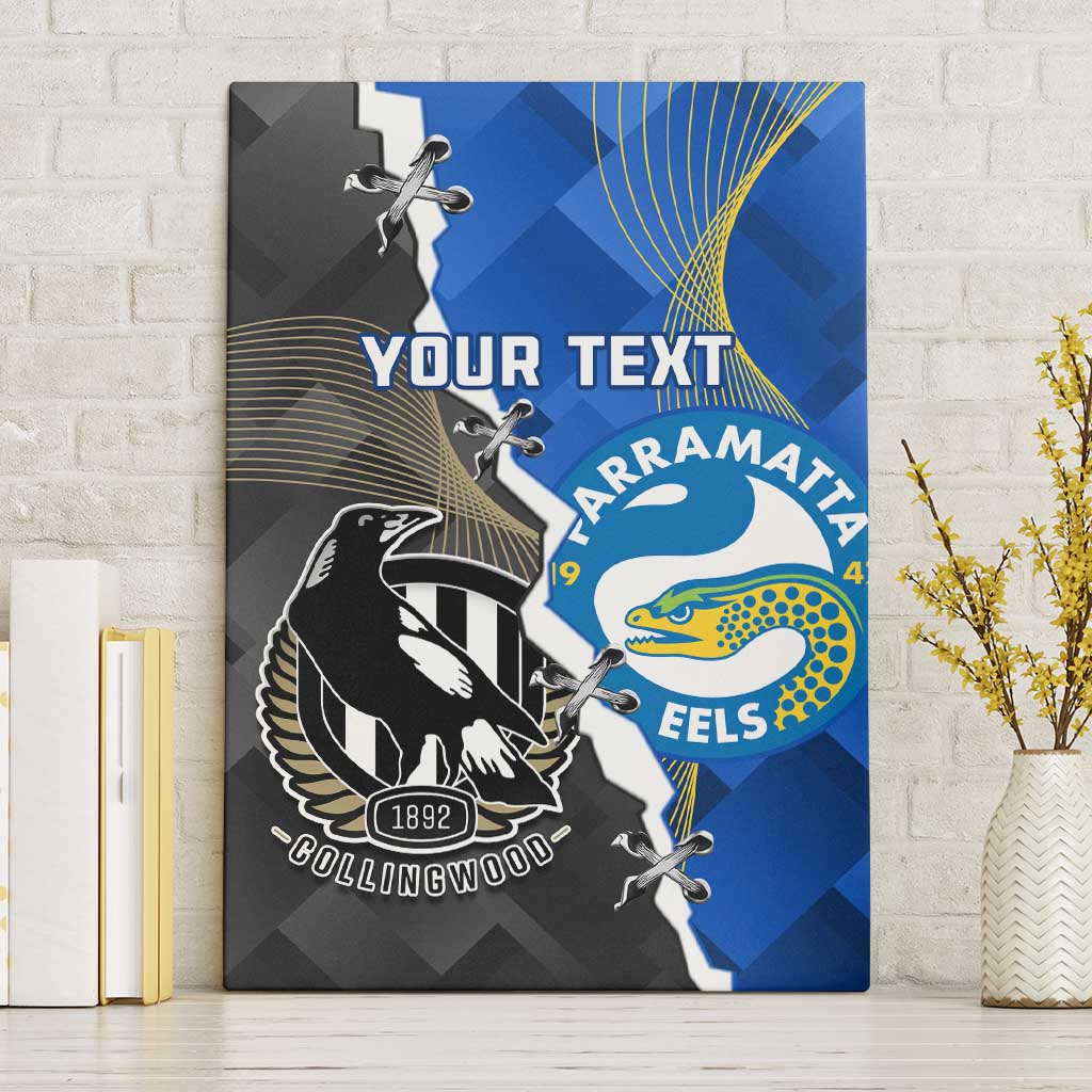 Custom Magpies Football And Eels Rugby Canvas Wall Art Dynamic Style