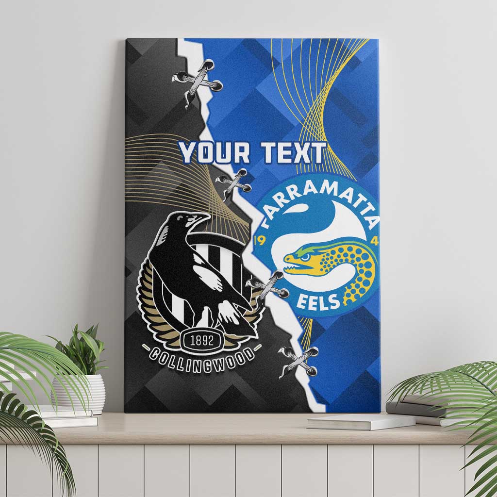 Custom Magpies Football And Eels Rugby Canvas Wall Art Dynamic Style