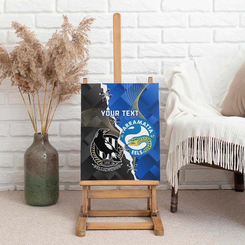 Custom Magpies Football And Eels Rugby Canvas Wall Art Dynamic Style