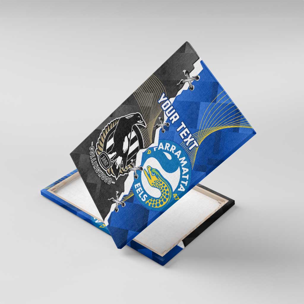 Custom Magpies Football And Eels Rugby Canvas Wall Art Dynamic Style