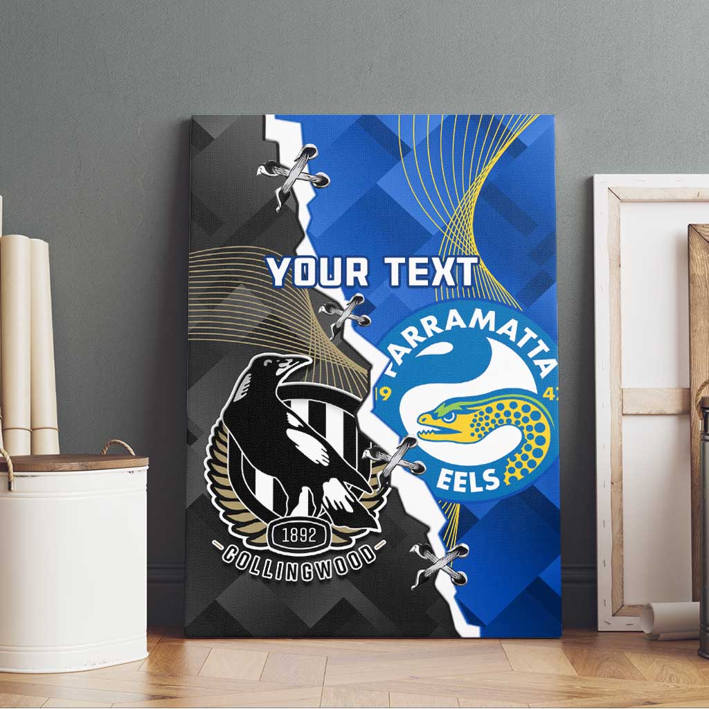 Custom Magpies Football And Eels Rugby Canvas Wall Art Dynamic Style