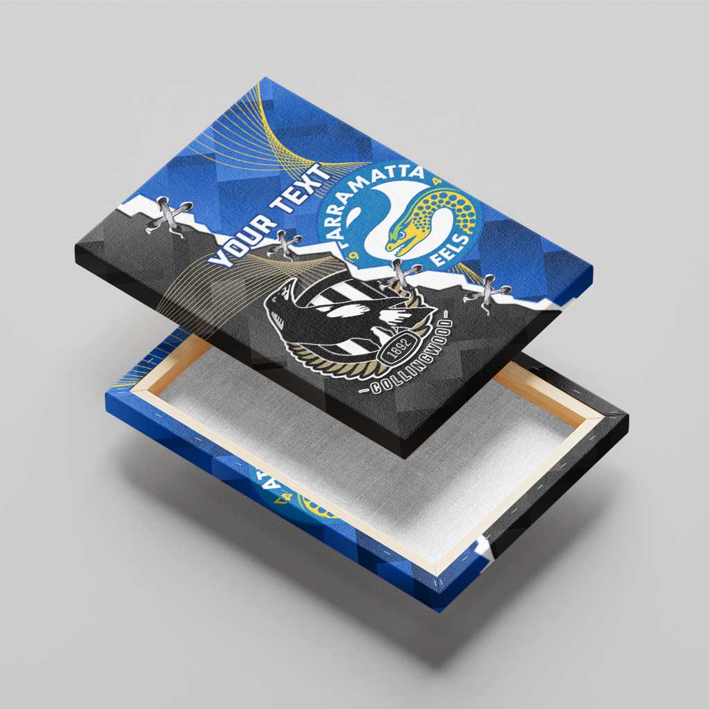 Custom Magpies Football And Eels Rugby Canvas Wall Art Dynamic Style