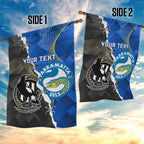 Custom Magpies Football And Eels Rugby Garden Flag Dynamic Style