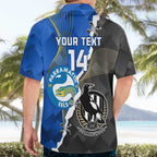 Custom Magpies Football And Eels Rugby Hawaiian Shirt Dynamic Style