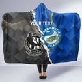 Custom Magpies Football And Eels Rugby Hooded Blanket Dynamic Style