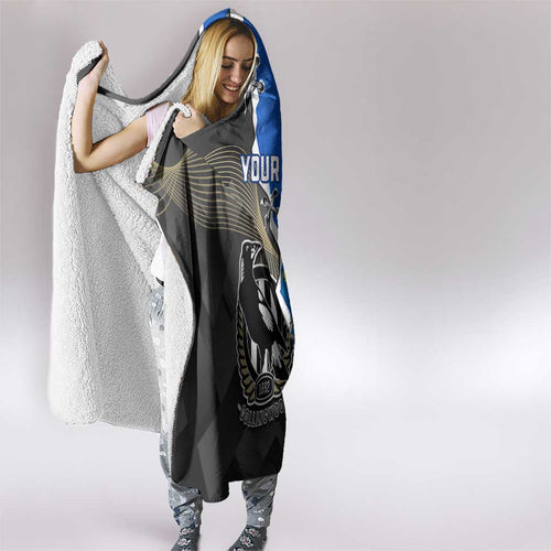 Custom Magpies Football And Eels Rugby Hooded Blanket Dynamic Style