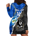 Custom Magpies Football And Eels Rugby Hoodie Dress Dynamic Style