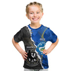 Custom Magpies Football And Eels Rugby Kid T Shirt Dynamic Style