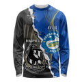 Custom Magpies Football And Eels Rugby Long Sleeve Shirt Dynamic Style