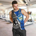 Custom Magpies Football And Eels Rugby Men Tank Top Dynamic Style