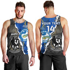 Custom Magpies Football And Eels Rugby Men Tank Top Dynamic Style