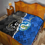 Custom Magpies Football And Eels Rugby Quilt Dynamic Style