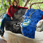 Custom Magpies Football And Eels Rugby Quilt Dynamic Style