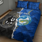 Custom Magpies Football And Eels Rugby Quilt Bed Set Dynamic Style