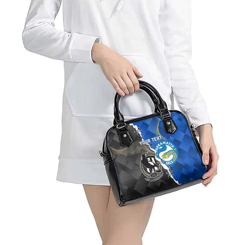 Custom Magpies Football And Eels Rugby Shoulder Handbag Dynamic Style