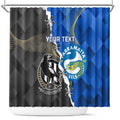 Custom Magpies Football And Eels Rugby Shower Curtain Dynamic Style
