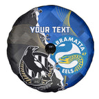 Custom Magpies Football And Eels Rugby Spare Tire Cover Dynamic Style