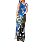 Custom Magpies Football And Eels Rugby Tank Maxi Dress Dynamic Style