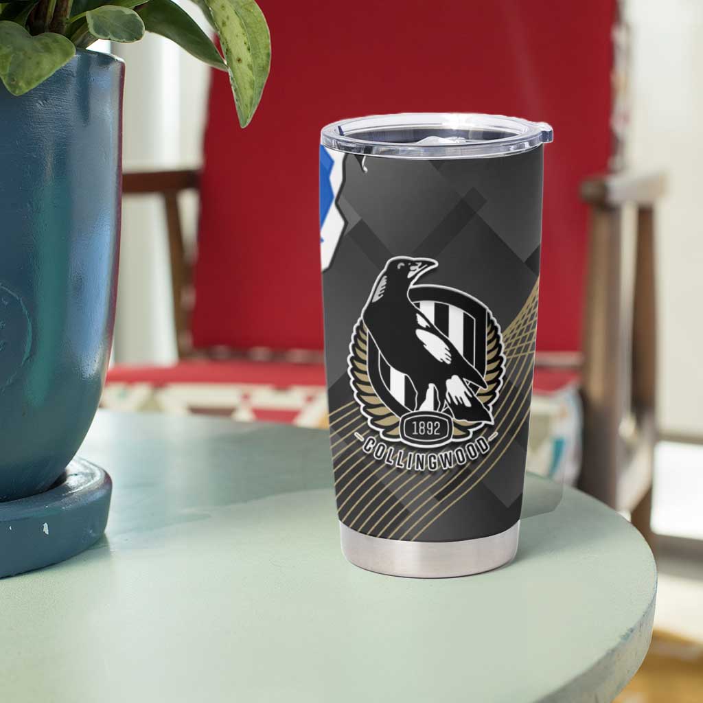 Custom Magpies Football And Eels Rugby Tumbler Cup Dynamic Style
