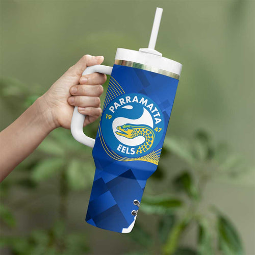 Custom Magpies Football And Eels Rugby Tumbler With Handle Dynamic Style