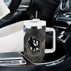 Custom Magpies Football And Eels Rugby Tumbler With Handle Dynamic Style