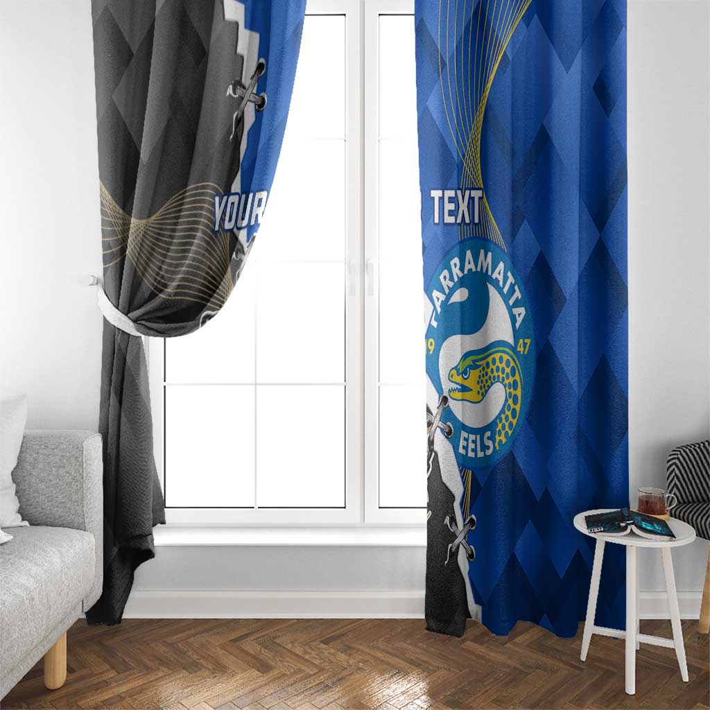 Custom Magpies Football And Eels Rugby Window Curtain Dynamic Style