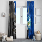 Custom Magpies Football And Eels Rugby Window Curtain Dynamic Style
