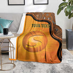 Custom Perth Scorchers Blanket Indigenous Art - Grunge Style