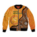 Custom Perth Scorchers Bomber Jacket Indigenous Art - Grunge Style