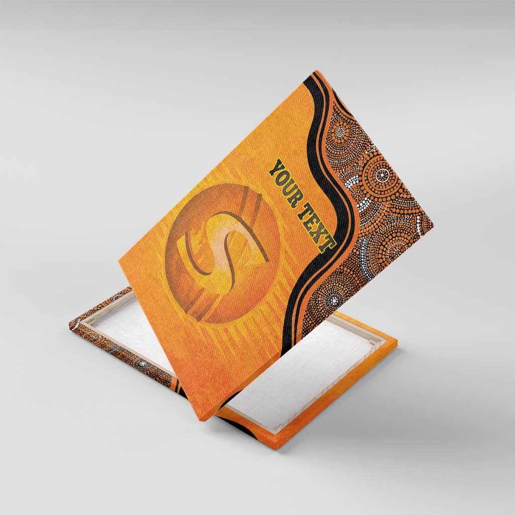 Custom Perth Scorchers Canvas Wall Art Indigenous Art - Grunge Style
