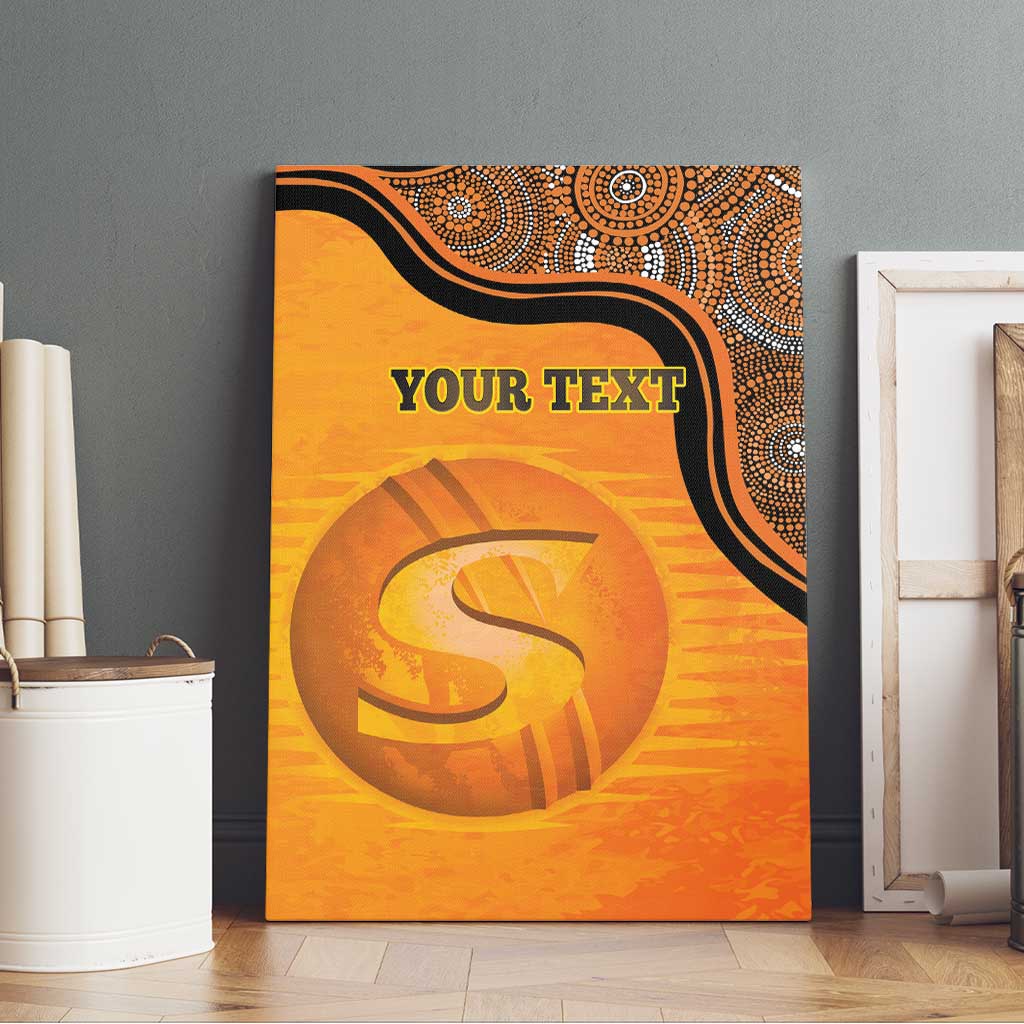Custom Perth Scorchers Canvas Wall Art Indigenous Art - Grunge Style