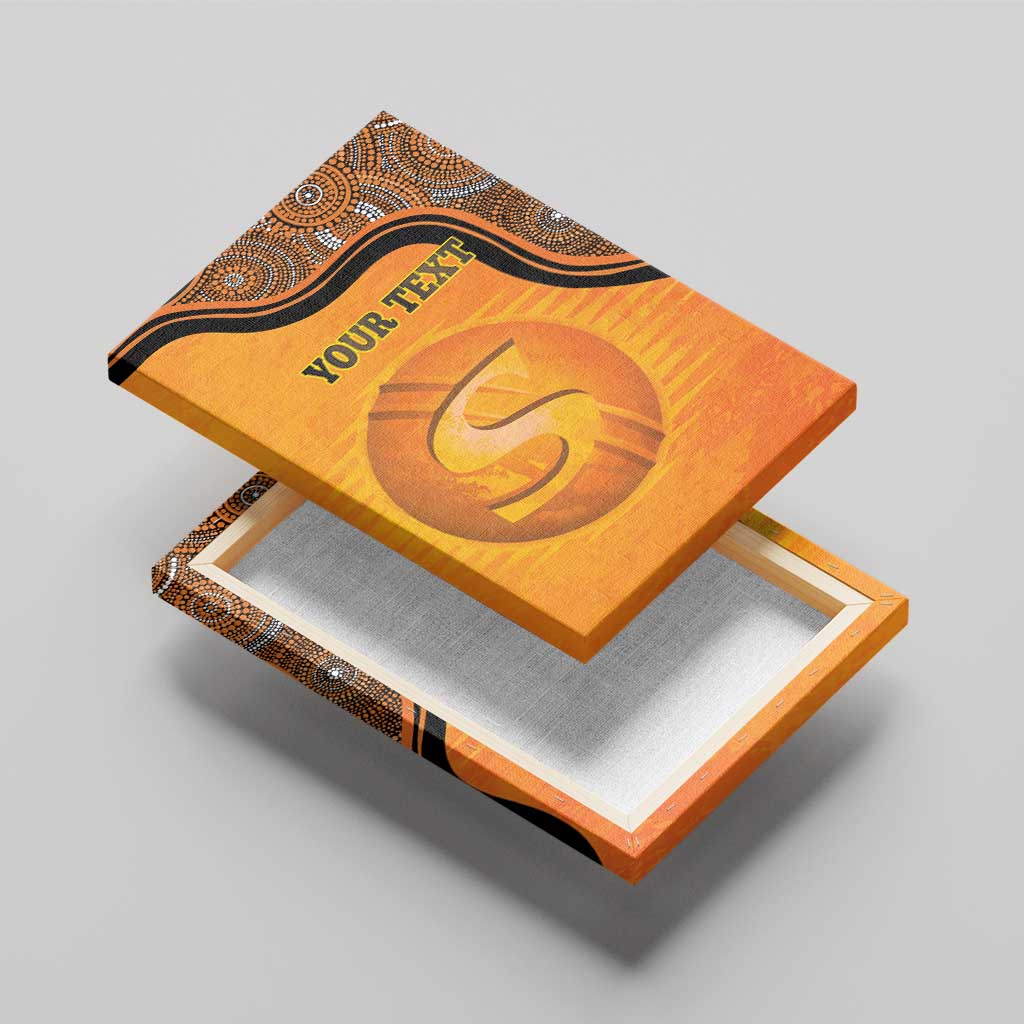 Custom Perth Scorchers Canvas Wall Art Indigenous Art - Grunge Style