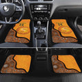 Custom Perth Scorchers Car Mats Indigenous Art - Grunge Style