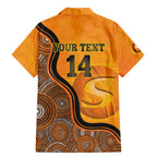Custom Perth Scorchers Family Matching Mermaid Dress and Hawaiian Shirt Indigenous Art - Grunge Style