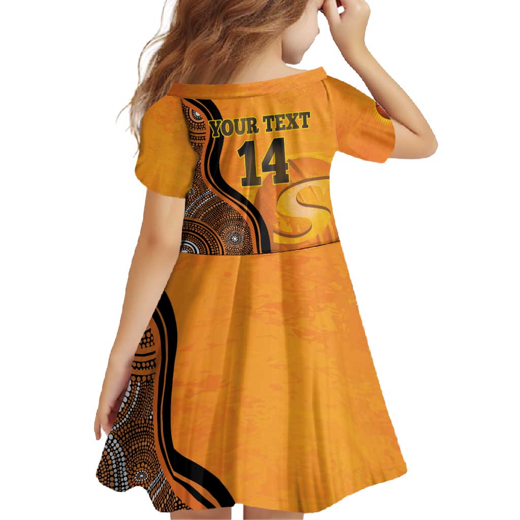 Custom Perth Scorchers Family Matching Summer Maxi Dress and Hawaiian Shirt Indigenous Art - Grunge Style