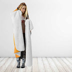 Custom Perth Scorchers Hooded Blanket Indigenous Art - Grunge Style